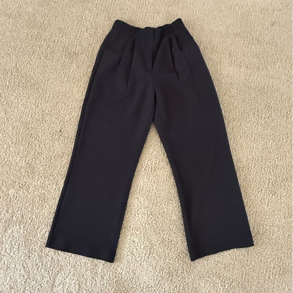 Curve Love A&F Sloane Tailored Wide Leg Pant